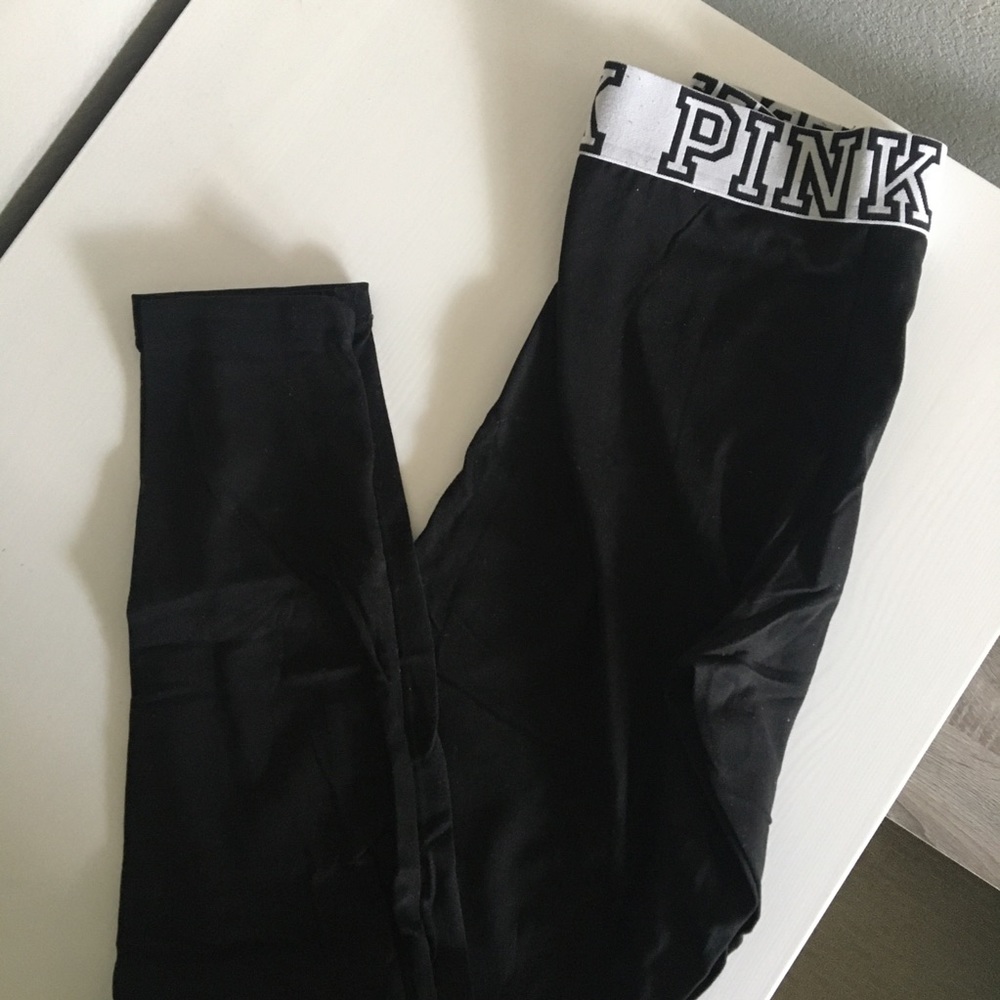 Victoria Secret PINK-  Black Yoga Leggings